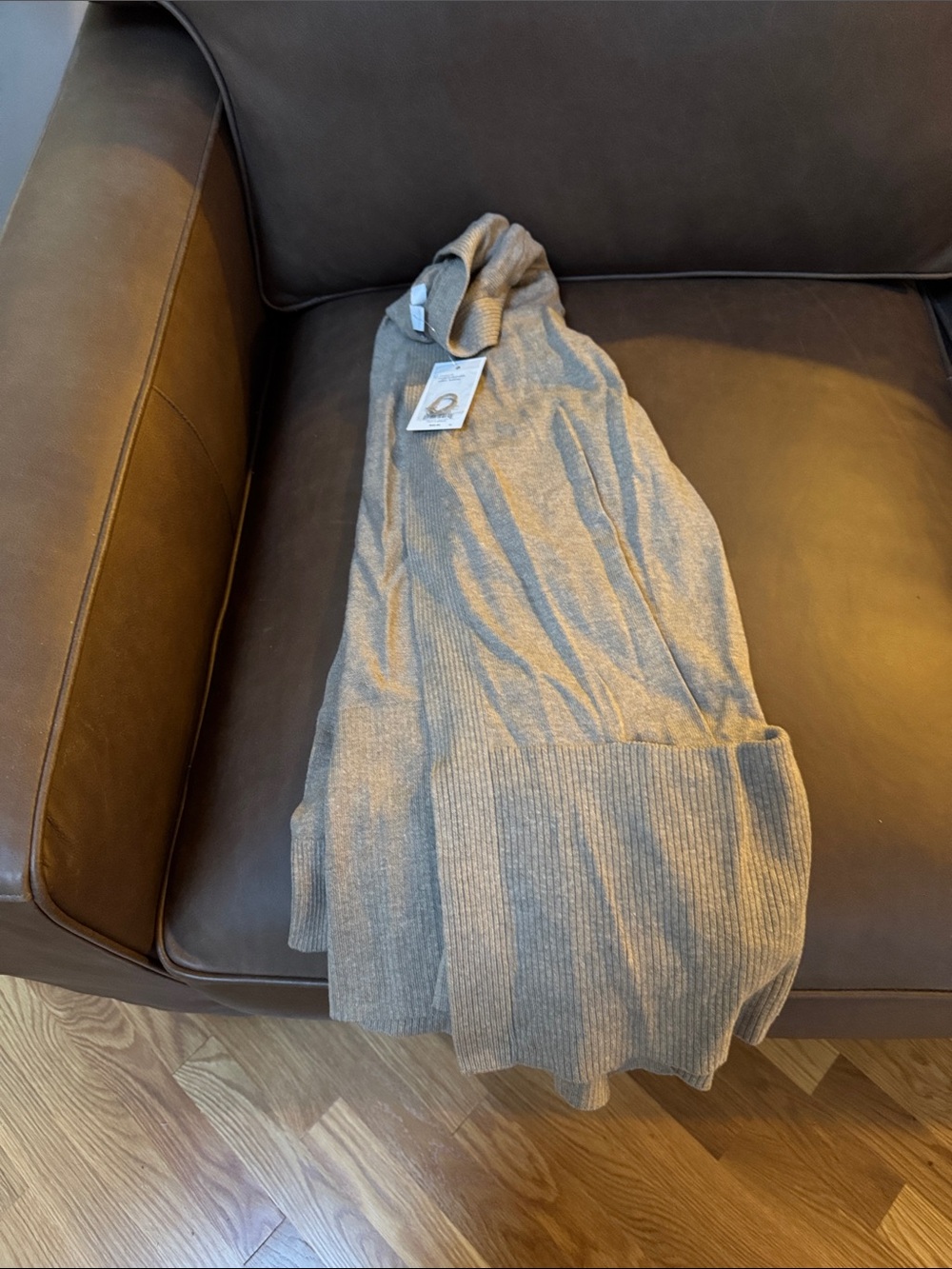 croft & barrow tan Ribbed Turtleneck Sweater